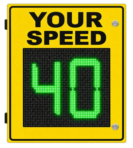 AGNS-RSD-2D12 12-inch radar speed display